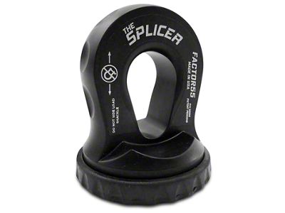 Factor 55 Splicer Shackle Mount; Black