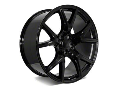 Factory Style Wheels Trackhawk Style Gloss Black 5-Lug Wheel; 22x10; 18mm Offset (02-08 RAM 1500, Excluding Mega Cab)