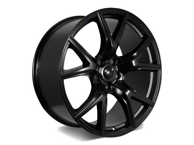 Factory Style Wheels Trackhawk Style Satin Black 5-Lug Wheel; 22x10; 18mm Offset (02-08 RAM 1500, Excluding Mega Cab)