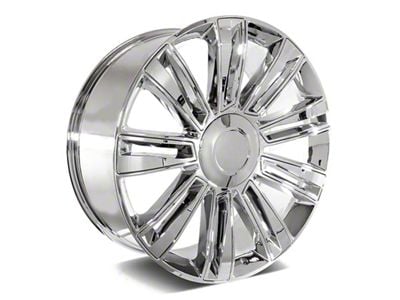 Factory Style Wheels Diamond Style Chrome 6-Lug Wheel; 22x9; 24mm Offset (07-13 Silverado 1500)