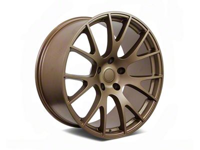 Factory Style Wheels Hellcat Style Matte Bronze 5-Lug Wheel; 24x10; 25mm Offset (09-18 RAM 1500)