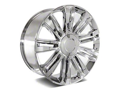 Diamond Style Chrome 6-Lug Wheel; 22x9; 24mm Offset (14-18 Sierra 1500)