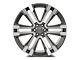 Factory Style Wheels SLT Style Gunmetal Machined 6-Lug Wheel; 22x9; 24mm Offset (14-18 Sierra 1500)
