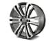 Factory Style Wheels SLT Style Gunmetal Machined 6-Lug Wheel; 22x9; 24mm Offset (14-18 Sierra 1500)