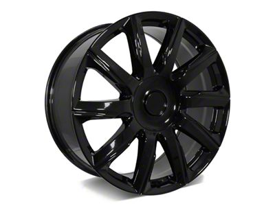 Factory Style Wheels 2021 Platinum Style Gloss Black 6-Lug Wheel; 22x9; 20mm Offset (15-20 Tahoe)