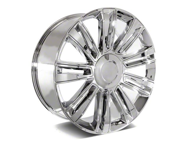 Factory Style Wheels Diamond Style Chrome 6-Lug Wheel; 24x9.5; 24mm Offset (99-06 Silverado 1500)