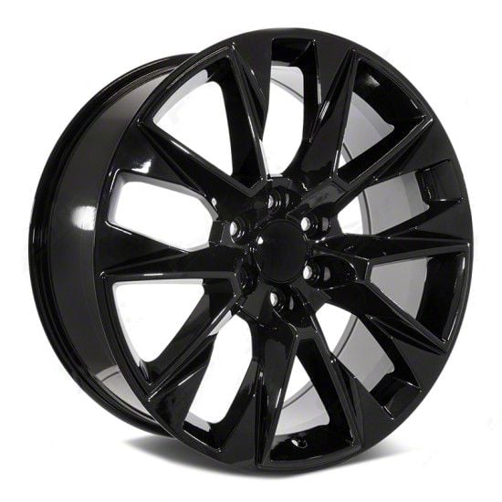 Canyon RST Style Gloss Black 6-Lug Wheel; 22x9; 31mm Offset (23-26 ...