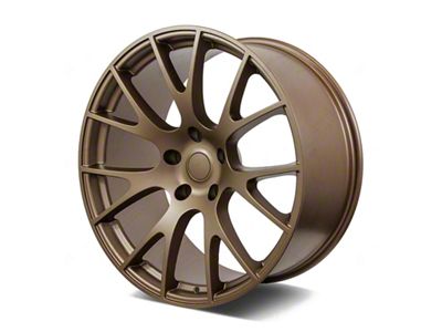 Factory Style Wheels Hellcat Style Matte Bronze 5-Lug Wheel; 24x10; 25mm Offset (05-11 Dakota)