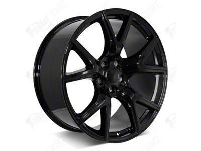 Factory Style Wheels Trackhawk Style Satin Black 5-Lug Wheel; 22x10; 18mm Offset (05-11 Dakota)