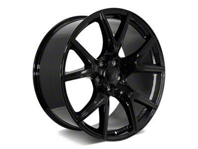 Factory Style Wheels Trackhawk Style Gloss Black 5-Lug Wheel; 22x10; 18mm Offset (09-18 RAM 1500)