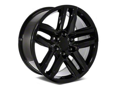 Factory Style Wheels Trail Boss Style Gloss Black 6-Lug Wheel; 20x9; 15mm Offset (19-24 Silverado 1500)