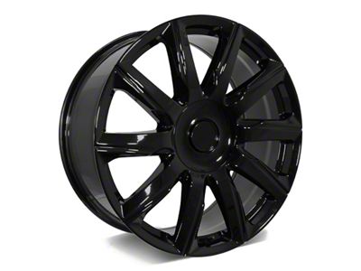 Factory Style Wheels 2021 Platinum Style Gloss Black 6-Lug Wheel; 24x10; 24mm Offset (21-25 Tahoe)