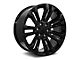 Factory Style Wheels LT 1500 Style Gloss Black 6-Lug Wheel; 22x9; 24mm Offset (21-24 Tahoe)