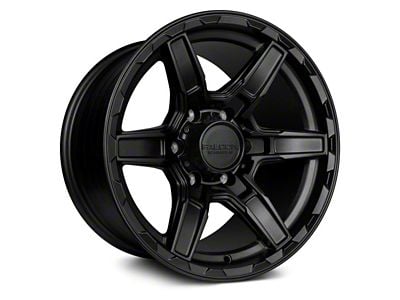 Falcon Wheels T3 Series Full Matte Black 6-Lug Wheel; 17x9; 0mm Offset (15-20 Yukon)