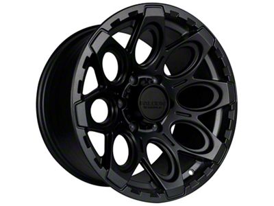 Falcon Wheels T6 Series Full Matte Black 6-Lug Wheel; 17x9; -12mm Offset (24-25 Ranger)