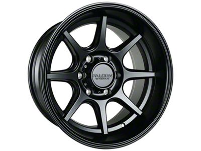 Falcon Wheels T8 Series Full Matte Black 6-Lug Wheel; 17x9; -38mm Offset (99-06 Sierra 1500)
