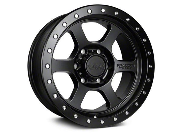 Falcon Wheels T1 Series Full Matte Black 6-Lug Wheel; 20x9; 0mm Offset (23-24 Canyon)