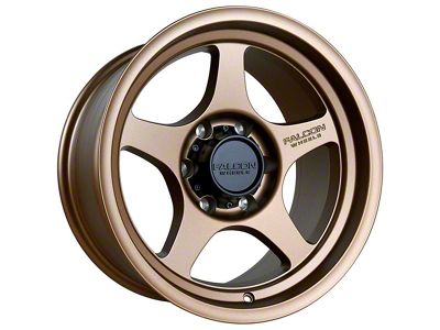 Falcon Wheels T2 Series Full Matte Bronze 6-Lug Wheel; 17x9; 0mm Offset (19-23 Ranger)