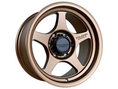 Falcon Wheels T2 Series Full Matte Bronze 6-Lug Wheel; 17x9; -12mm Offset (19-23 Ranger)