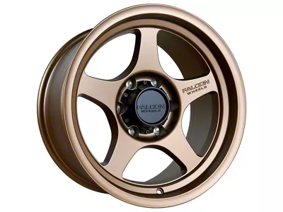 Falcon Wheels T2 Series Full Matte Bronze 6-Lug Wheel; 17x9; -12mm Offset (19-23 Ranger)