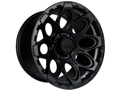 Falcon Wheels T6 Series Full Matte Black 6-Lug Wheel; 17x9; -12mm Offset (19-23 Ranger)