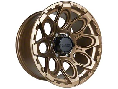 Falcon Wheels T6 Series Full Matte Bronze 6-Lug Wheel; 17x9; -12mm Offset (19-23 Ranger)