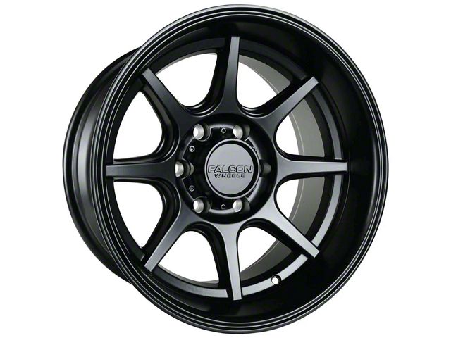 Falcon Wheels T8 Series Full Matte Black 6-Lug Wheel; 17x9; -38mm Offset (19-23 Ranger)