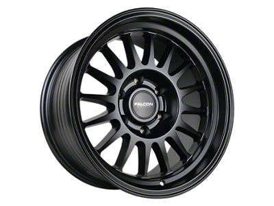 Falcon Wheels TX2 Stratos Series Full Matte Black 6-Lug Wheel; 17x9; -12mm Offset (24-25 Ranger)