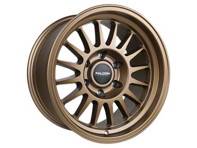 Falcon Wheels TX2 Stratos Series Full Matte Bronze 6-Lug Wheel; 17x9; -12mm Offset (24-26 Ranger)