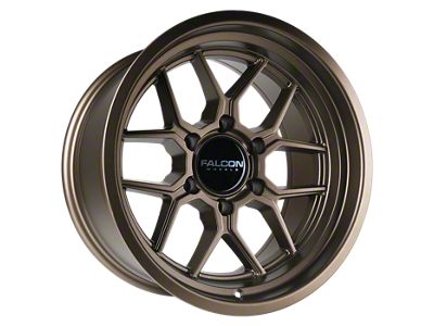 Falcon Wheels TX1 Apollo Series Full Matte Bronze 6-Lug Wheel; 17x9; -25mm Offset (19-25 Silverado 1500)
