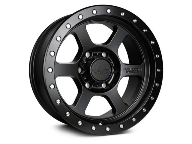 Falcon Wheels T1 Series Full Matte Black 6-Lug Wheel; 18x9; 0mm Offset (21-24 Tahoe)