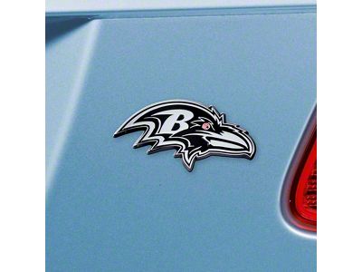 Baltimore Ravens Emblem; Chrome (Universal; Some Adaptation May Be Required)