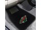 Embroidered Front Floor Mats with Minnesota Wild Logo; Black (Universal; Some Adaptation May Be Required)