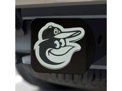 Hitch Cover with Baltimore Orioles Logo; Black (Universal; Some Adaptation May Be Required)