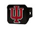 Hitch Cover with Indiana University Logo; Crimson (Universal; Some Adaptation May Be Required)