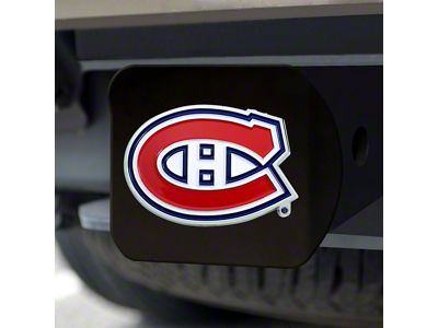 Hitch Cover with Montreal Canadiens Logo; Red (Universal; Some Adaptation May Be Required)