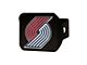 Hitch Cover with Portland Trail Blazers Logo; Red (Universal; Some Adaptation May Be Required)