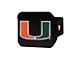 Hitch Cover with University of Miami Logo; Green (Universal; Some Adaptation May Be Required)