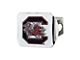Hitch Cover with University of South Carolina Logo; Chrome (Universal; Some Adaptation May Be Required)