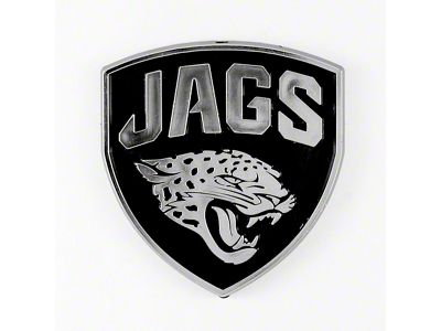 Jacksonville Jaguars Molded Emblem; Chrome (Universal; Some Adaptation May Be Required)