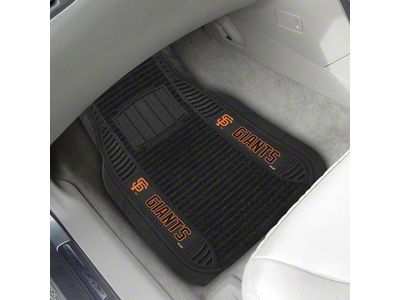 Molded Front Floor Mats with San Francisco Giants Logo (Universal; Some Adaptation May Be Required)