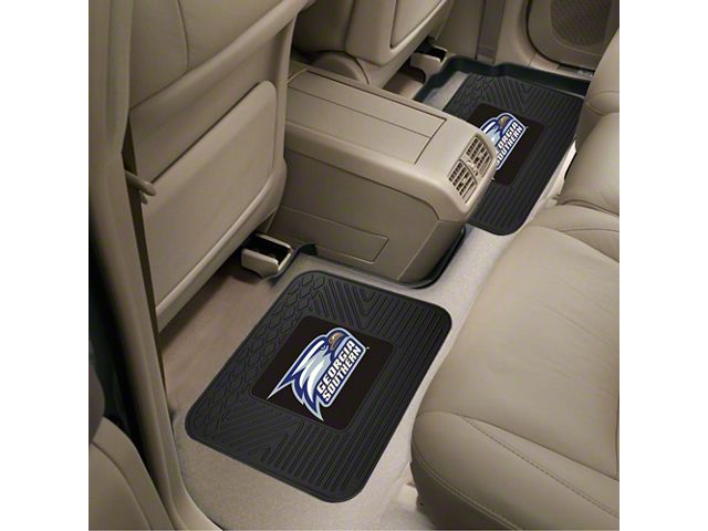 Molded Rear Floor Mats with Georgia Southern University Logo (Universal; Some Adaptation May Be Required)