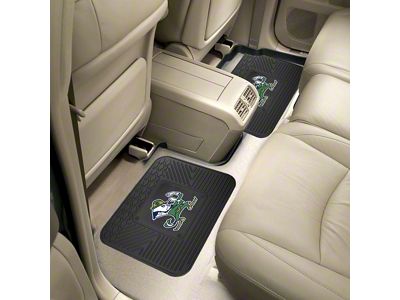 Molded Rear Floor Mats with Notre Dame Logo (Universal; Some Adaptation May Be Required)