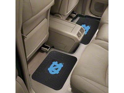 Molded Rear Floor Mats with University of North Carolina Logo (Universal; Some Adaptation May Be Required)