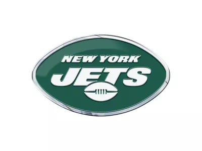 New York Jets Embossed Emblem; Green (Universal; Some Adaptation May Be Required)