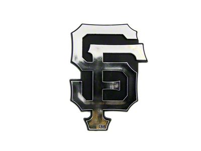 San Francisco Giants Molded Emblem; Chrome (Universal; Some Adaptation May Be Required)
