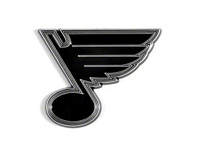 St. Louis Blues Molded Emblem; Chrome (Universal; Some Adaptation May Be Required)