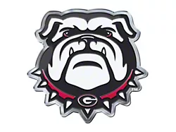 University of Georgia Embossed Emblem; Red and Black (Universal; Some Adaptation May Be Required)