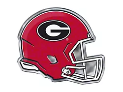 University of Georgia Embossed Helmet Emblem; Red and Black (Universal; Some Adaptation May Be Required)