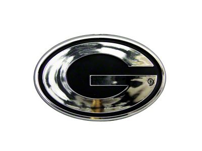 University of Georgia Molded Emblem; Chrome (Universal; Some Adaptation May Be Required)